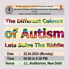 Public Lecture on Autism by AIIMS-Delhi
