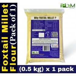Sportify Foxtail - Whiole Millet Flour | Unpolished | Natural Gluten-free Flour| Diabetic-friendly | 0.5kg (500g x 1 Pack) – (Thinai | Kangni | Korra | Navane | Kang | Thina | Kaon | Kang | Kakum | Navani | Korallu | Millet Rice) | Low GI Millet |