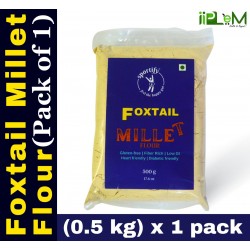 Sportify Foxtail - Whiole Millet Flour | Unpolished | Natural Gluten-free Flour| Diabetic-friendly | 0.5kg (500g x 1 Pack) – (Thinai | Kangni | Korra | Navane | Kang | Thina | Kaon | Kang | Kakum | Navani | Korallu | Millet Rice) | Low GI Millet |