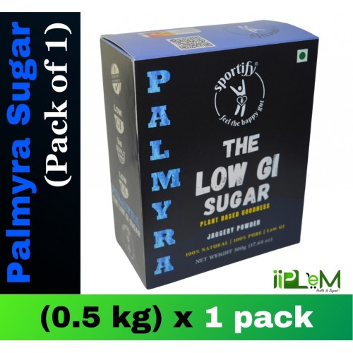 Sportify Palmyra - The Low GI Sugar | Palmyra Palm Jaggery Powder | Diabetic-Friendly | Gluten-free | Gut-friendly  | Plant Based | 0.5 kg [0.5 kg X 1] (0.5 kg, Pack of 1)