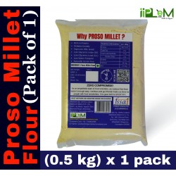 Sportify Proso Whole Millet Flour | Unpolished | Natural Gluten-free Grain Flour| 0.5kg (500g x 1 Pack) – (Chena | Barri | Pingu | Pani Varagu | Cheno) | Low GI Millet | Heart-friendly