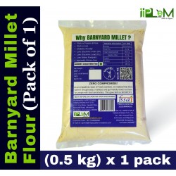 Sportify Barnyard - Whole Millet Flour | Unpolished | Natural Gluten-free Flour|  Low GI Millet | Liver-friendly | 0.5kg (500g x 1 Pack) – (Kuthiraivalli | Odalu | Jhangora | Udalu | Sanwa | Kuthiravali | Kodisama | Kavadapullu | Khira | Swank |