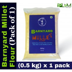 Sportify Barnyard - Whole Millet Flour | Unpolished | Natural Gluten-free Flour|  Low GI Millet | Liver-friendly | 0.5kg (500g x 1 Pack) – (Kuthiraivalli | Odalu | Jhangora | Udalu | Sanwa | Kuthiravali | Kodisama | Kavadapullu | Khira | Swank |